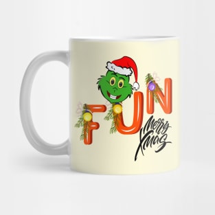 FUN - MERRY xmas - Green Elf - Merry Christmas Mug